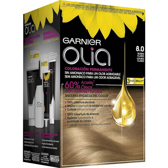 Garnier Olia Coloración Permanente 8.0-rubio claro