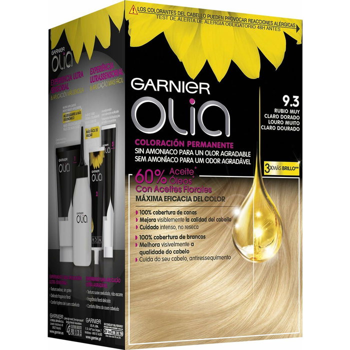 Garnier Olia Coloración Permanente 9,3 Rubio Muy claro Dorado