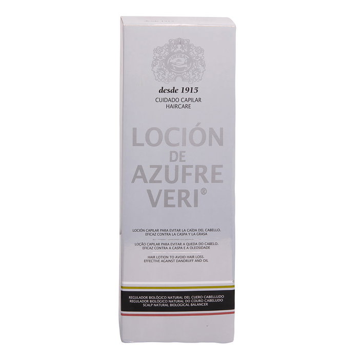 Azufre Veri Loción Anticaída Tratamiento Anticaída Cabello Graso y Caspa 750 ml