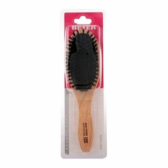 Beter Cepillo Neumático con Púas Mixtas y Mango de Madera de Roble