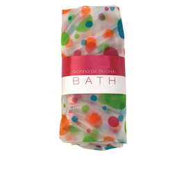 Beter Gorro de Ducha Colores Multicolores con Diseño de Topos, Protector para el Cabello al Bañarse, 1 unidad