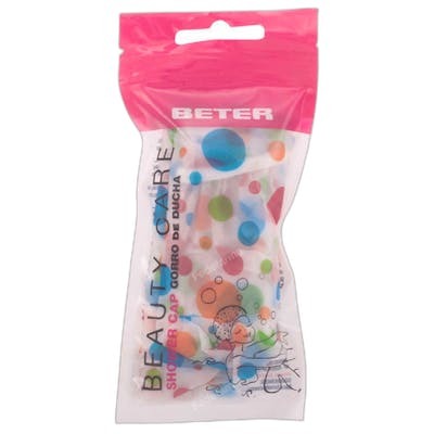 Beter Gorro de ducha de colores con diseño de topos