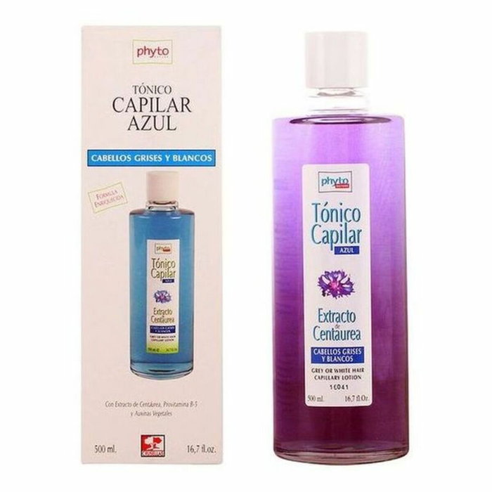 Phyto Nature Tónico Capilar Azul para Cabellos Grises y Blancos 500 ml