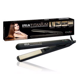 Id Italian Plancha Profesional Iria Titanium Alisado Cabello Placas Titanio 210°C 35W