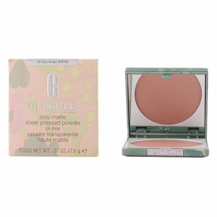 Clinique STAY MATTE SHEER Polvos Compactos 03-stay beige Clinique STAY MATTE SHEER Polvos Compactos 03-stay beige