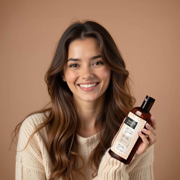 Nuggela & Sulé Champú Calmante Pieles Sensibles y Atópicas, Hidratante Cabello y Cuero Cabelludo, 250 ml