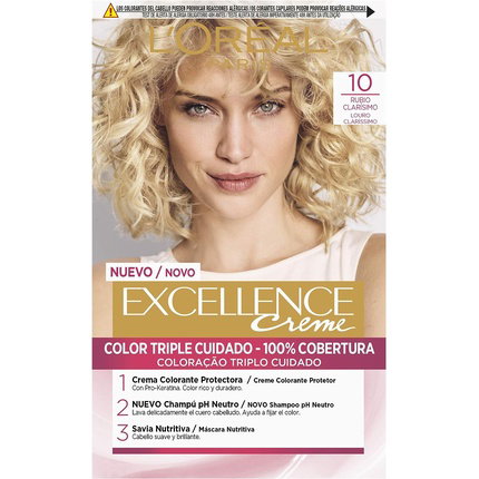L'Oréal Paris Excellence Creme 10 rubio muy claro