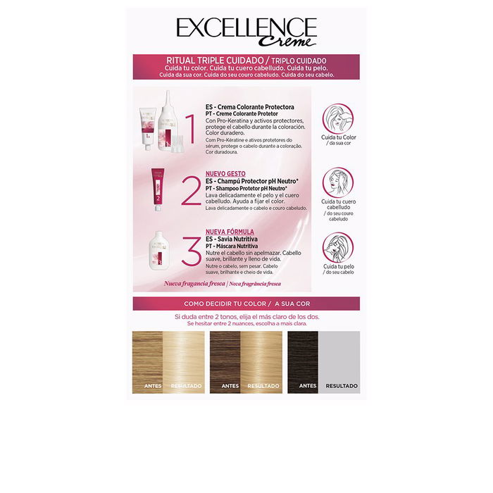 L'Oréal Paris Creme Tinte Excellence #10 Rubio Muy Claro 192 ml