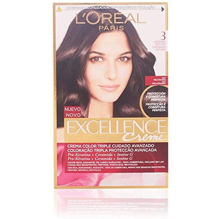 L'Oréal Paris Excellence Creme Tinte #3-castaño oscuro 192 ml L'Oréal Paris Excellence Creme Tinte #3-castaño oscuro 192 ml
