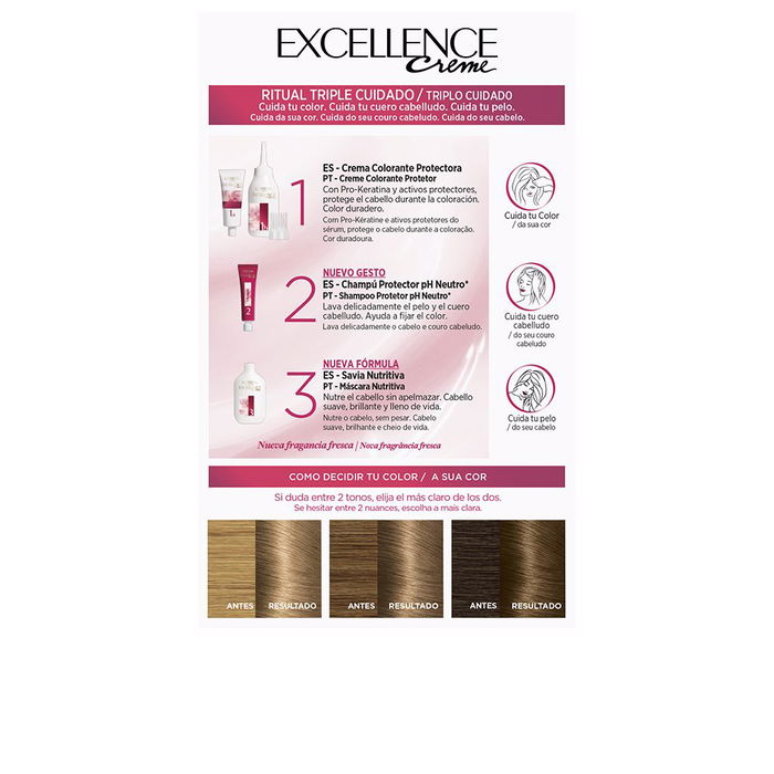 L'Oréal Paris Excellence Creme Tinte #7 Rubio 192 ml