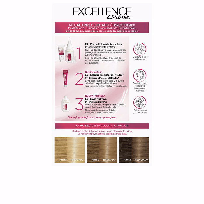 L'Oréal Paris Excellence Creme Tinte #9 Rubio Claro Claro 192 ml L'Oréal Paris Excellence Creme Tinte #9 Rubio Claro Claro 192 ml