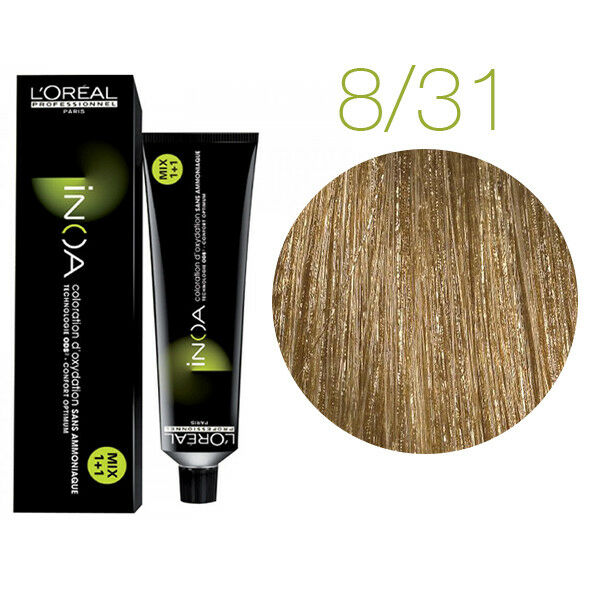 L'Oréal Inoa Coloración Permanente Tono 8.31 60 mL