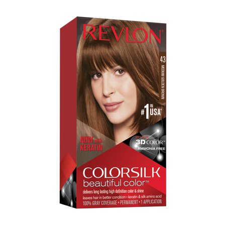 Colorsilk, Tinte permanente para el cabello, 43 Medium Golden Brown, 130 ml Colorsilk, Tinte permanente para el cabello, 43 Medium Golden Brown, 130 ml