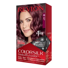 Revlon Colorsilk Tinte Permanente 48 Borgoña, 130 ml