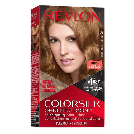 Revlon Mass Market COLORSILK Tinte #57-castaño dorado muy claro, 195 g