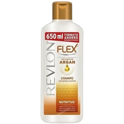 Revlon Mass Market FLEX KERATIN Champú Nutritivo con Aceite de Argán 650 ml