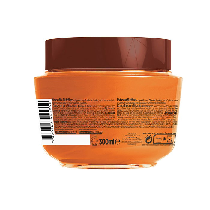 L'Oréal Paris Mascarilla Nutritiva Elvive Aceite Extraordinario 300 ml