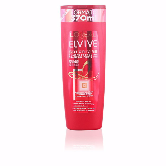 L'Oréal Paris Elvive Color-Vive Champú Protector Cabello Teñido Brillo Hidratante 370 ml L'Oréal Paris Elvive Color-Vive Champú Protector Cabello Teñido Brillo Hidratante 370 ml