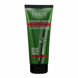 Garnier Fructis Style Estructurante Gel Fijador Extra Fuerte 200 ml - Para Look Despeinado, No Apelmaza, Cruelty Free