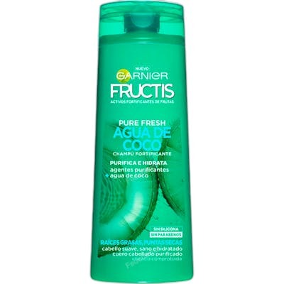 Garnier Fructis Pure Fresh Agua Coco Fortificante Champú 360 ml Garnier Fructis Pure Fresh Agua Coco Fortificante Champú 360 ml