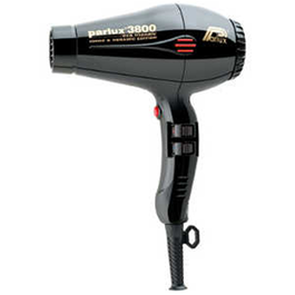 Parlux Secador 3800 Negro Eco Friendly 2100W Ligero Potente Fabricado con Materiales Reciclados Bajo Contaminación Acústica Ideal para Ahorrar Energía