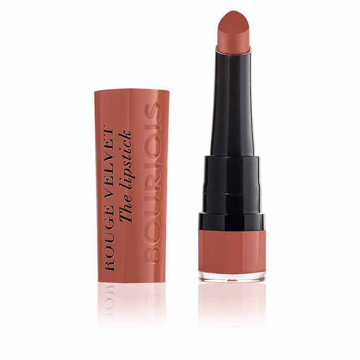 Bourjois Rouge Velvet The Lipstick #16 Caramelody - Pintalabios Mate de Larga Duración, 2.4 g, Acabado Aterciopelado