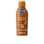 Nivea Leche Protector Solar SUN Zanahoria SPF6 Corporal, Bronceado Dorado y Prolongado, Hidratación, 200 ml