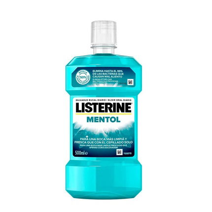 Listerine Antiséptico Bucal Mentol 500 ml Listerine Antiséptico Bucal Mentol 500 ml