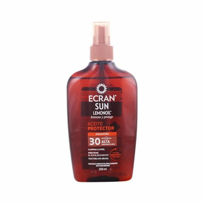 Ecran Sunnique Broncea+ Aceite de Tacto Seco Spray SPF 30 200 ml