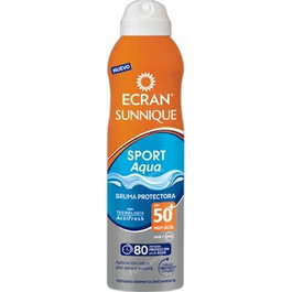 Ecran Sport Aqua Bruma Protectora Facial y Corporal SPF50+ 250 ml - Protección Muy Alta, Resistente al Agua y Sudor, Tecnología ActiFresh