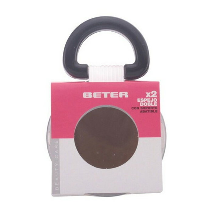 Beter Espejo doble con soporte abatible de 12,5 cm