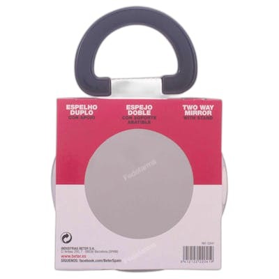 Beter Espejo doble con soporte abatible de 12,5 cm