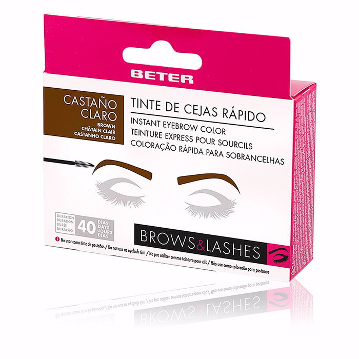 Beter Brow Instant Tinte Rápido para Cejas, Maquillaje Semi-Permanente Resistente al Agua, Dura hasta 40 Días, Vegano, Color #castaño claro Beter Brow Instant Tinte Rápido para Cejas, Maquillaje Semi-Permanente Resistente al Agua, Dura hasta 40 Días, Vegano, Color #castaño claro