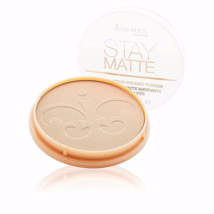 Rimmel London STAY MATTE Polvo Compacto Mate Presionado, Larga Duración, No Obstruye Poros, 14g - Tono 006 Warm Beige Rimmel London STAY MATTE Polvo Compacto Mate Presionado, Larga Duración, No Obstruye Poros, 14g - Tono 006 Warm Beige