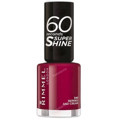 Rimmel London 60 SECONDS Super Shine Esmalte de Uñas 340-berries and cream