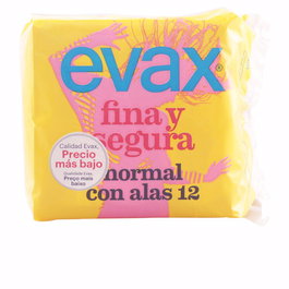 Evax Compresas FINA&SEGURA con Alas para Flujo Normal - Pack de 12 Unidades
