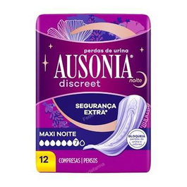 Ausonia Discreet Maxi Day&Night compresas para incontinencia, 12 Unidades