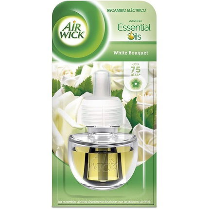 AIR WICK Recambio de Ambientador Eléctrico White Bouquet 19 ml AIR WICK Recambio de Ambientador Eléctrico White Bouquet 19 ml
