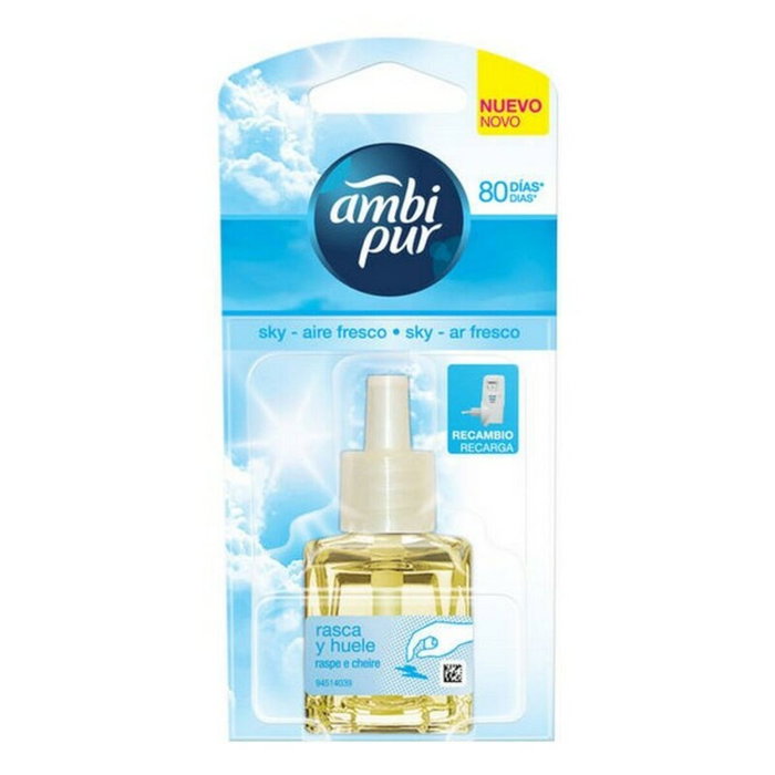 Ambi Pur Recambio de Ambientador Eléctrico Sky 21,5 ml Ambi Pur Recambio de Ambientador Eléctrico Sky 21,5 ml