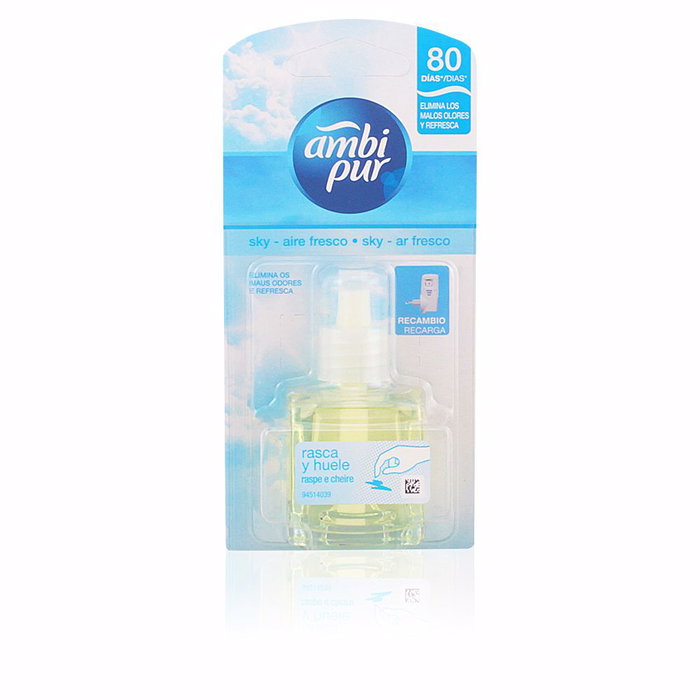 Ambi Pur Recambio de Ambientador Eléctrico Sky 21,5 ml Ambi Pur Recambio de Ambientador Eléctrico Sky 21,5 ml
