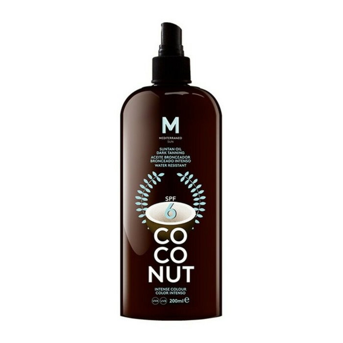 Mediterraneo Sun COCONUT suntan oil dark tanning SPF6 200 ml