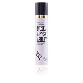 Alyssa Ashley Desodorante en Vaporizador Musk 100 ml - Floral Amaderado Almizcle - Notas de Bergamota, Cardamomo, Heliotropo, Sándalo y Vainilla