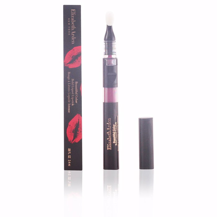 Elizabeth Arden Beautiful Color Bold Liquid Lipstick #Seductive Magenta - Pintalabios Líquido de Larga Duración con Brillo Intenso, 2.4 ml