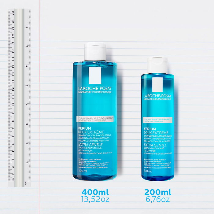La Roche Posay Kerium Champú Fisiológico en Gel para Cuero Cabelludo Sensible 400 ml