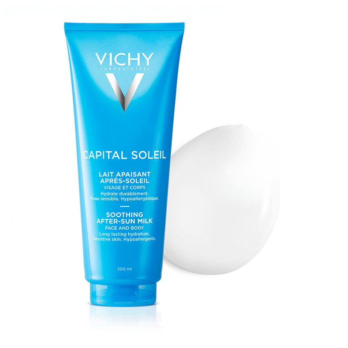 Vichy Capital Soleil Leche Calmante Aftersun Loción Post-Solar para Pieles Sensibles, 300 ml