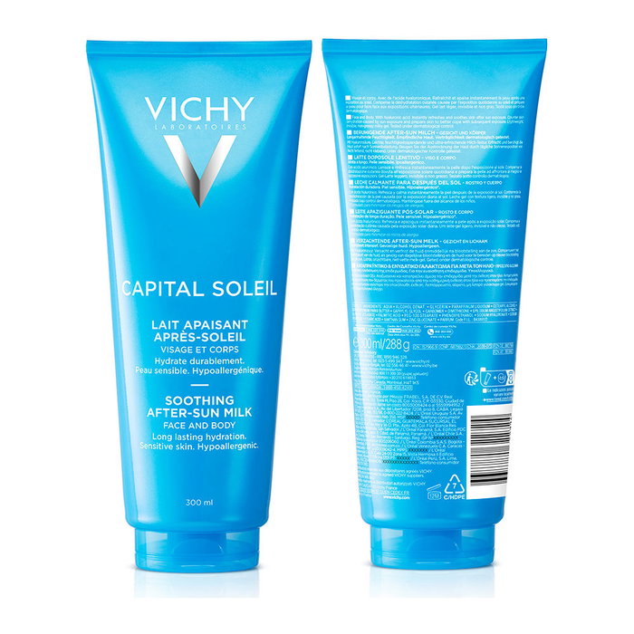 Vichy Capital Soleil Leche Calmante Aftersun Loción Post-Solar para Pieles Sensibles, 300 ml
