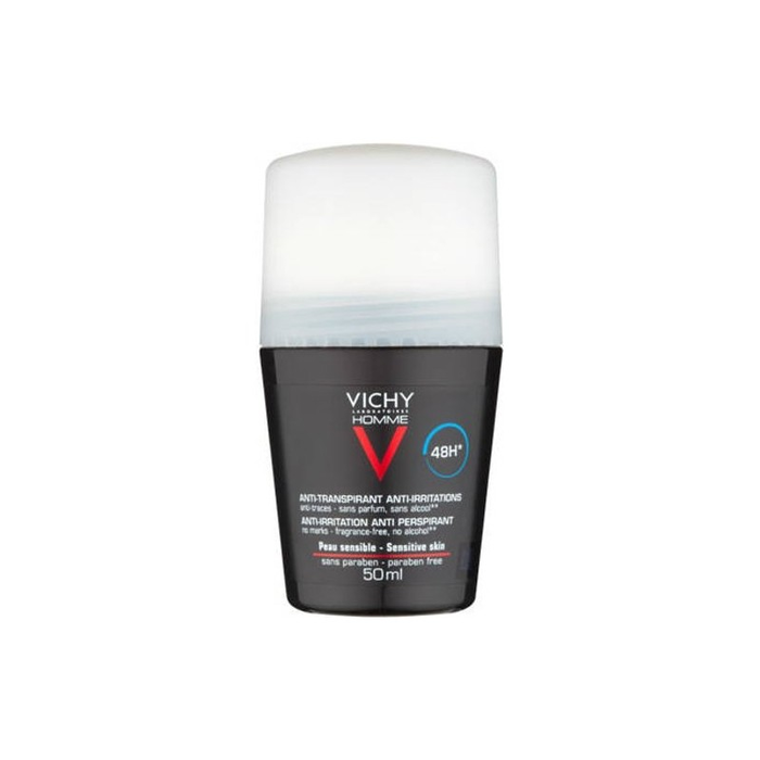 Vichy Homme Desodorante Roll-on Antitranspirante 48h para Pieles Sensibles 50 ml Vichy Homme Desodorante Roll-on Antitranspirante 48h para Pieles Sensibles 50 ml