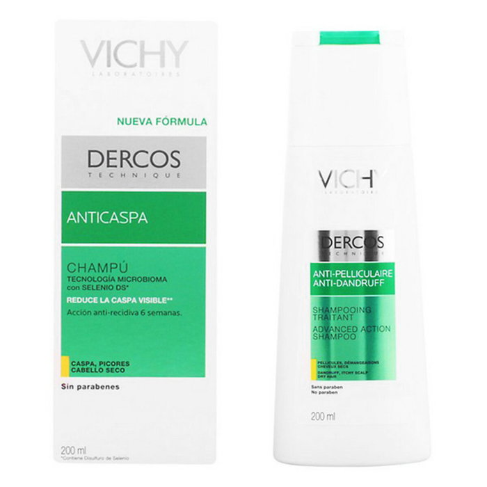 Vichy Dercos Technique Champú Anticaspa Cabello Seco 200 ml Vichy Dercos Technique Champú Anticaspa Cabello Seco 200 ml