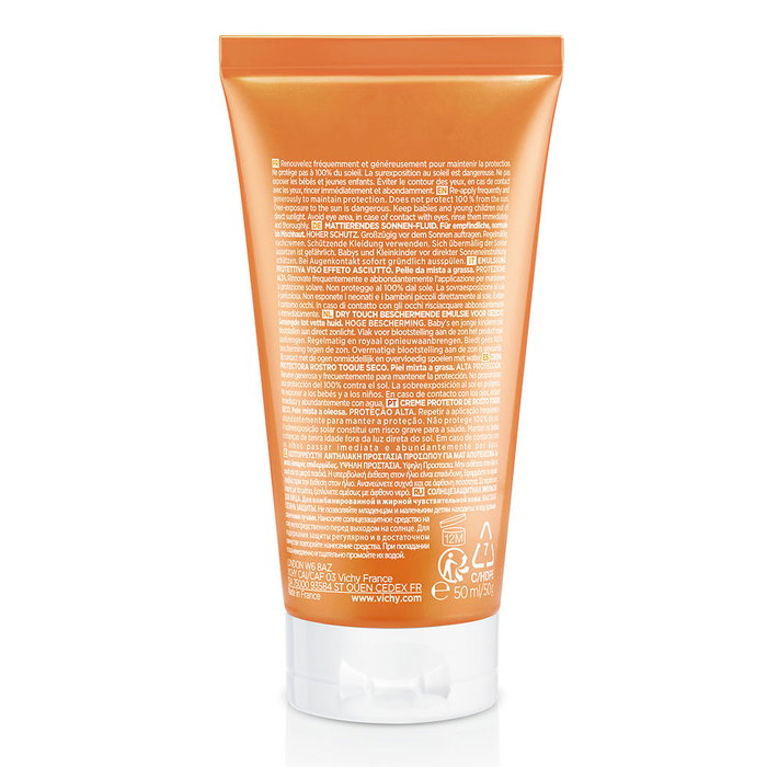 Vichy Protector Solar Facial Capital Soleil Toque Seco Alta Protección SPF50+ para Piel Mixta a Grasa 50 ml