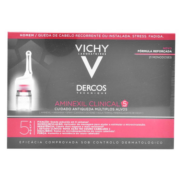 Vichy Dercos Aminexil Clinical 5 Hombre - 21 x 6 ml Vichy Dercos Aminexil Clinical 5 Hombre - 21 x 6 ml